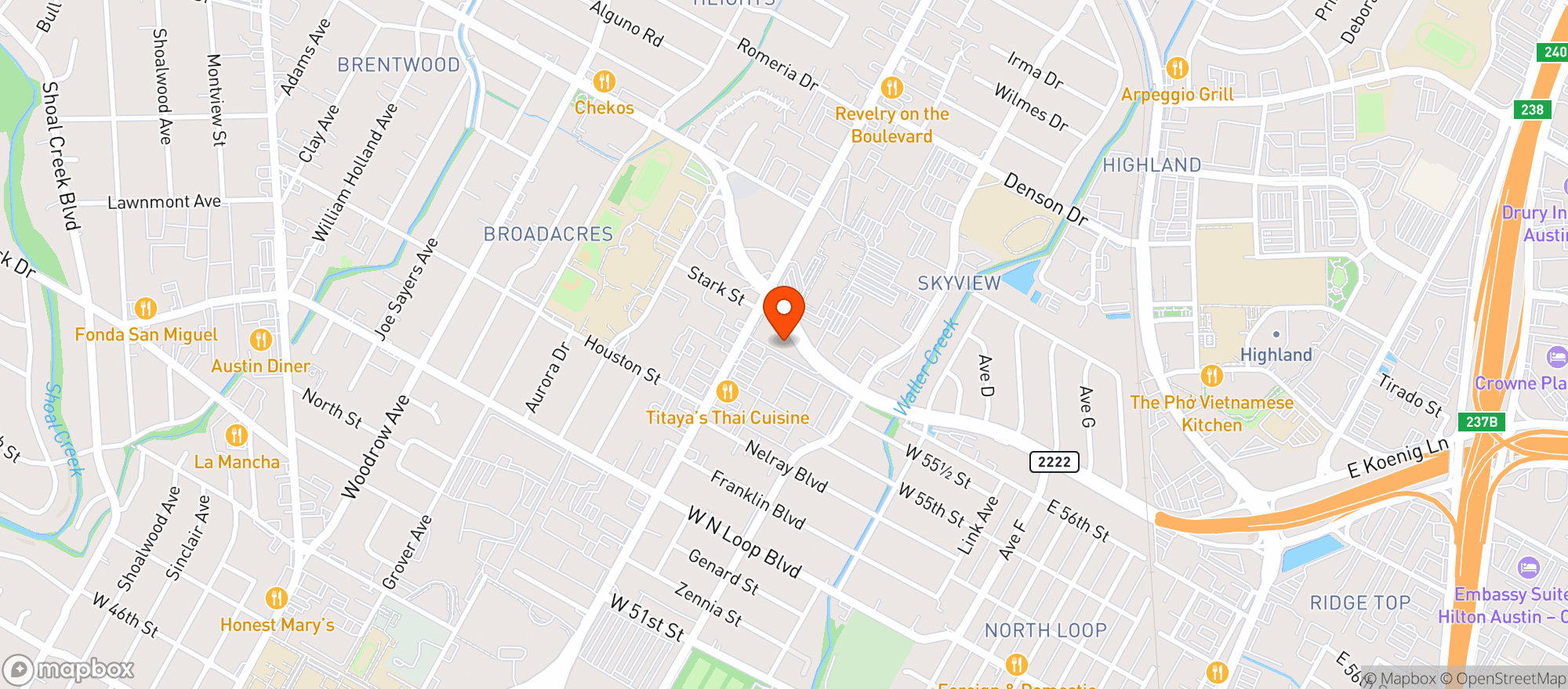 Map showing Ascend Area Market