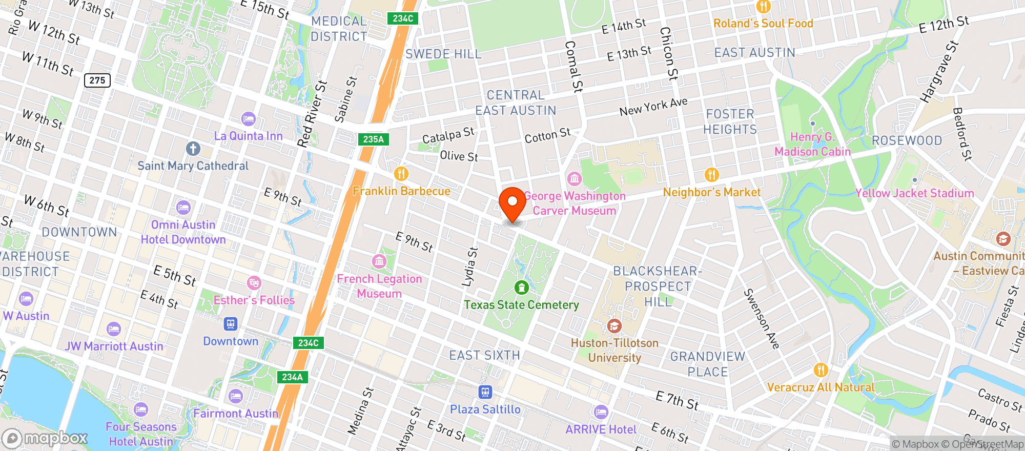Map showing Quickie Pickie