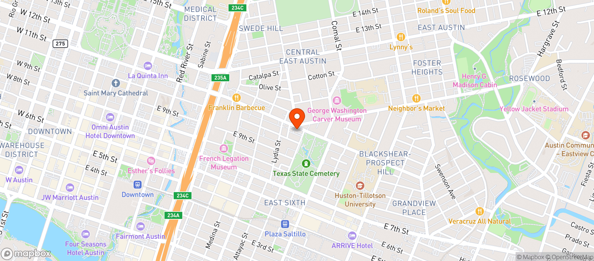 Map showing Hillside Farmacy