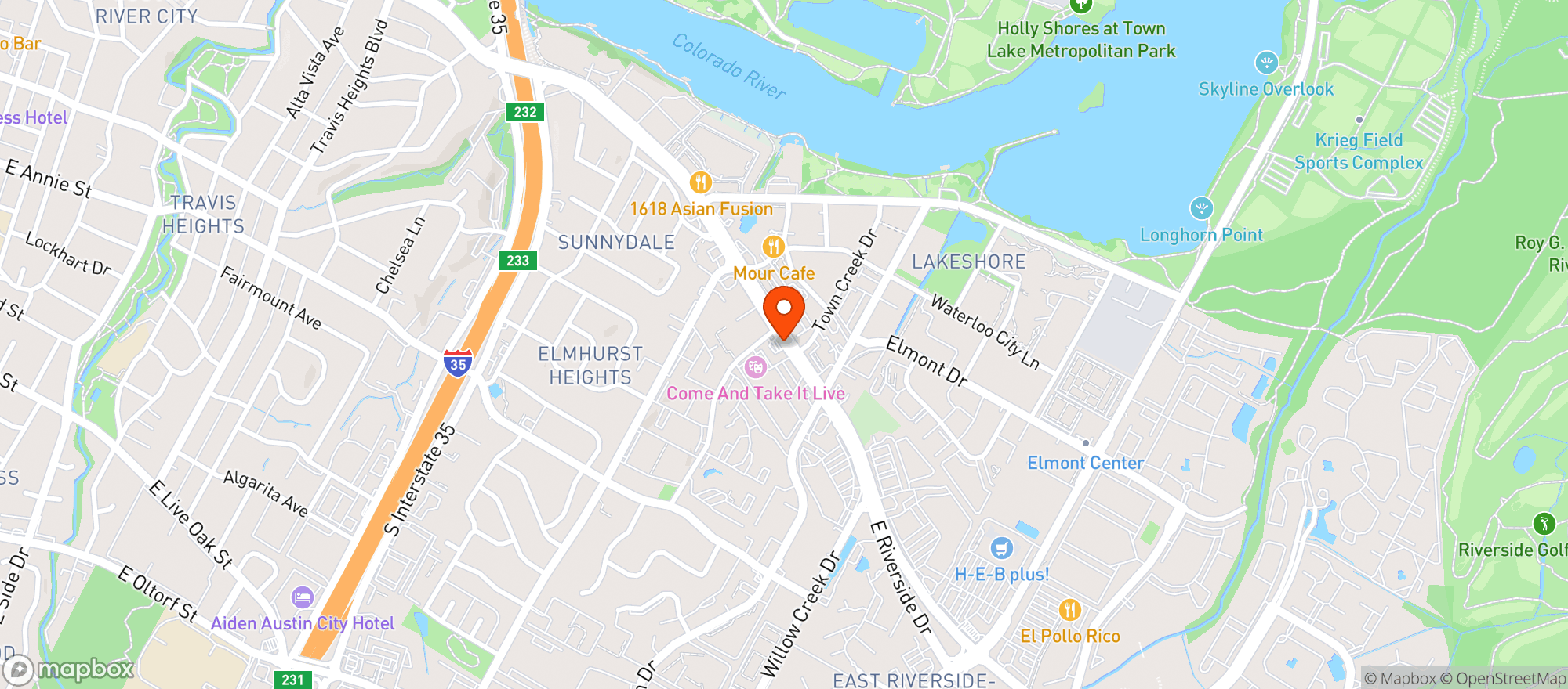Map showing Beverage Barn