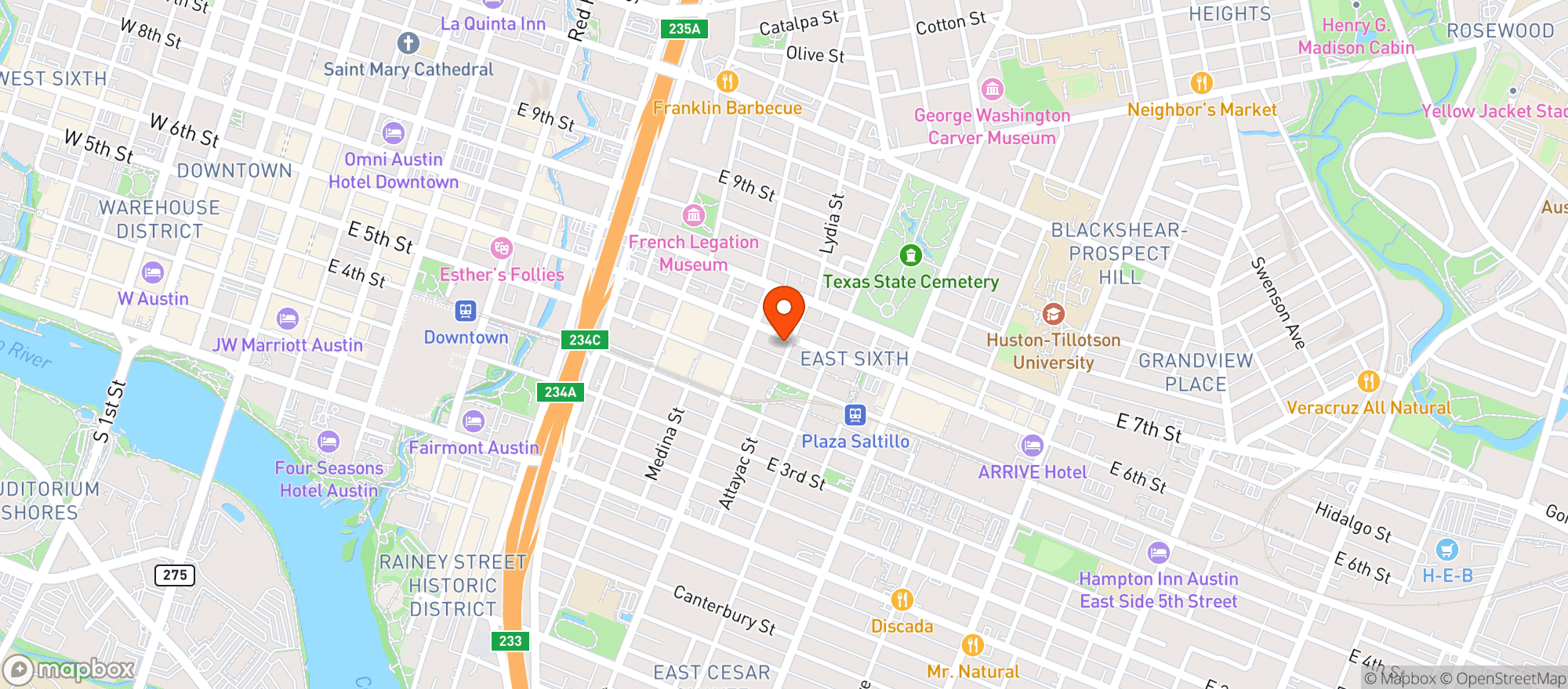 Map showing Inn Cahoots