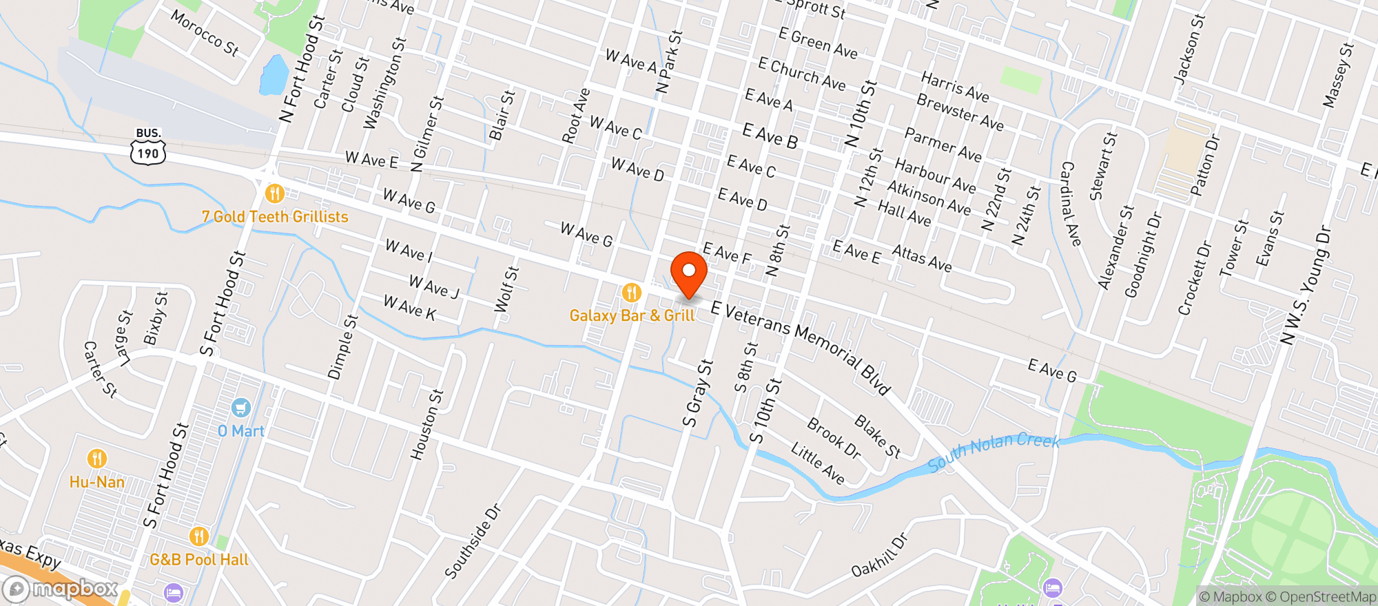 Map showing Corner Pocket