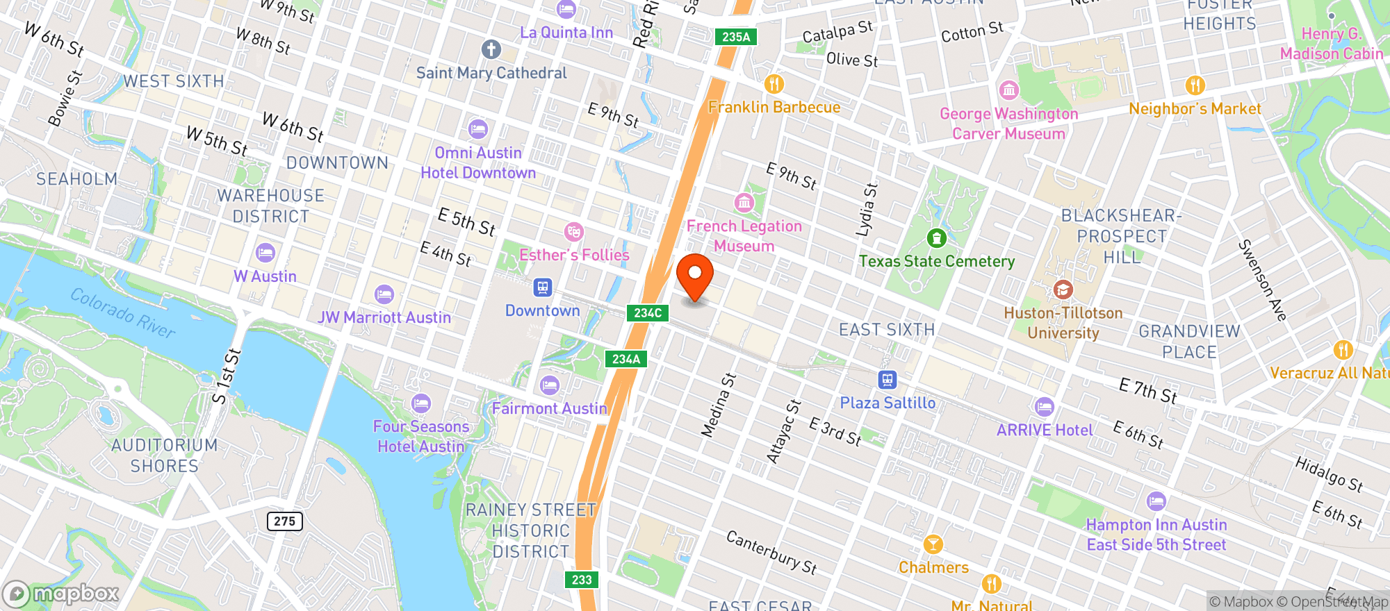 Map showing Whole Foods Market