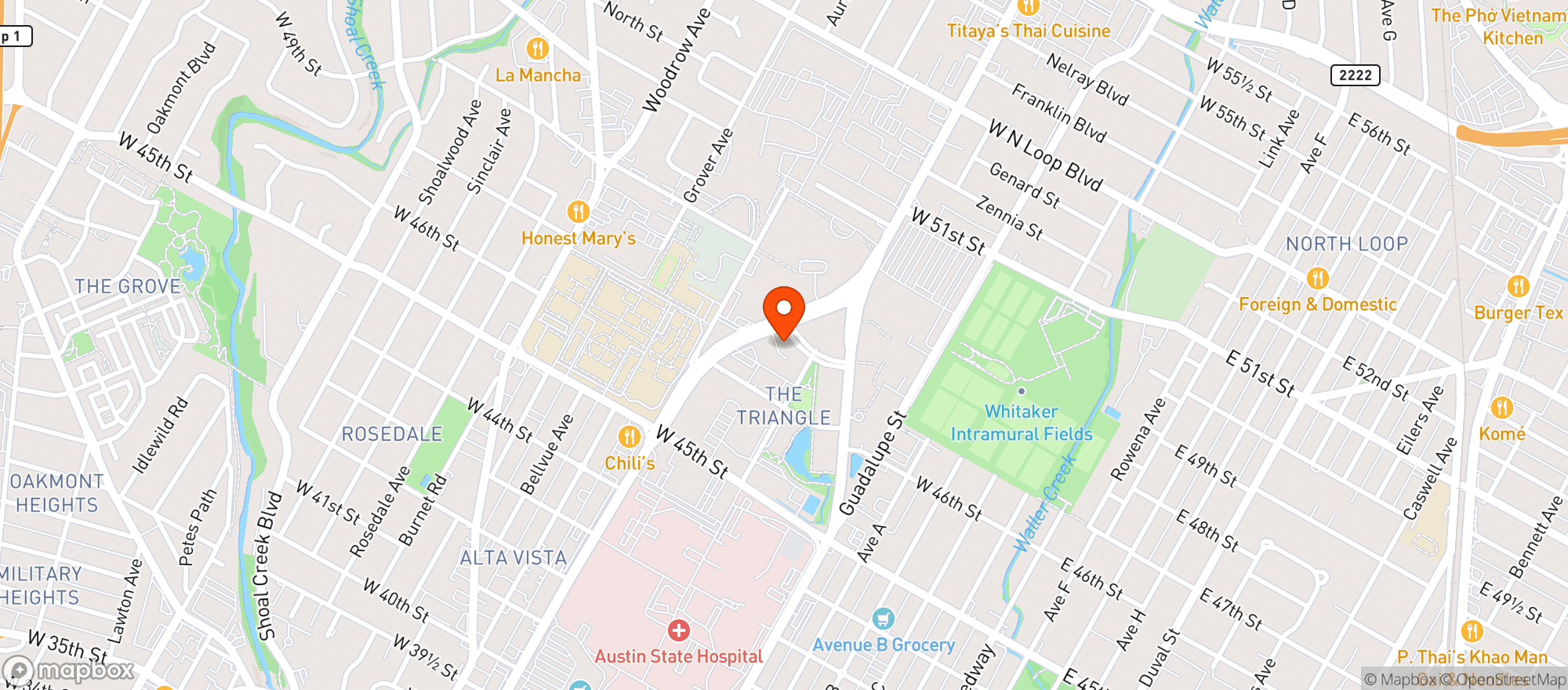 Map showing Natural Grocers by Vitamin Cottage - Natural Grocers by VC_Austin (AU) - 00530034