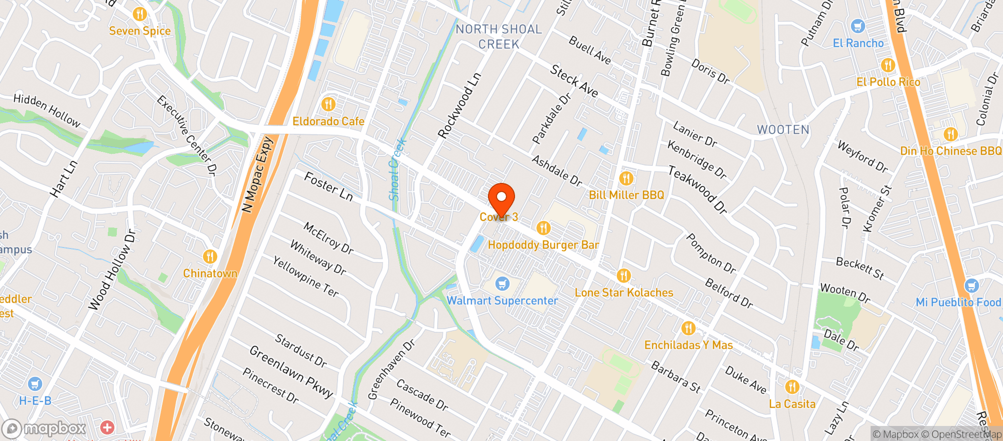 Map showing Walmart Supercenter