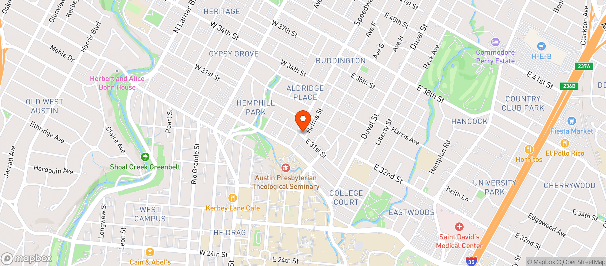 Map showing Speedway Food Mart