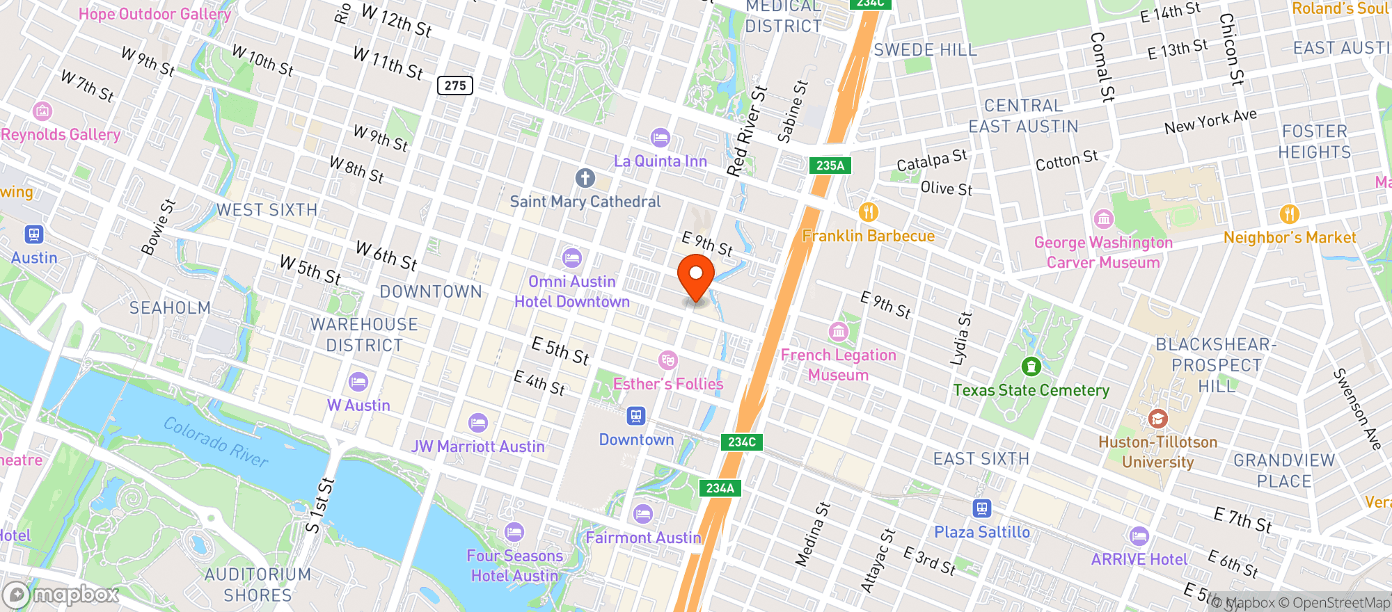 Map showing Elisium Night Club