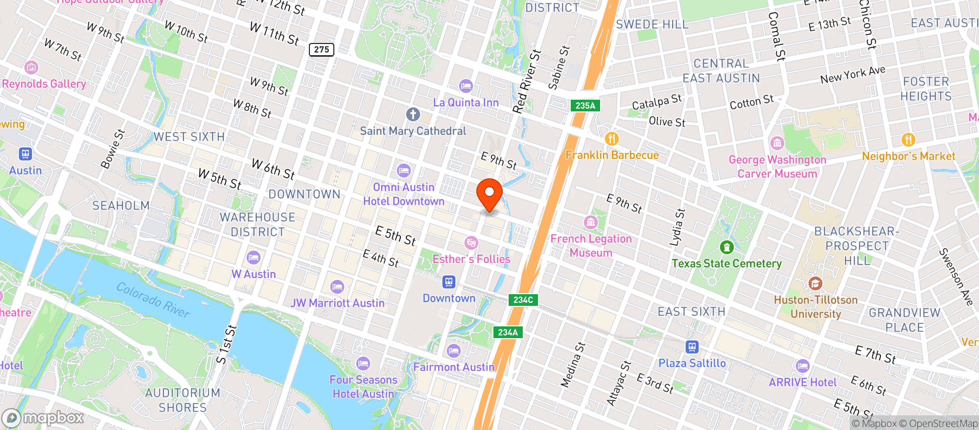 Map showing Feels So Good