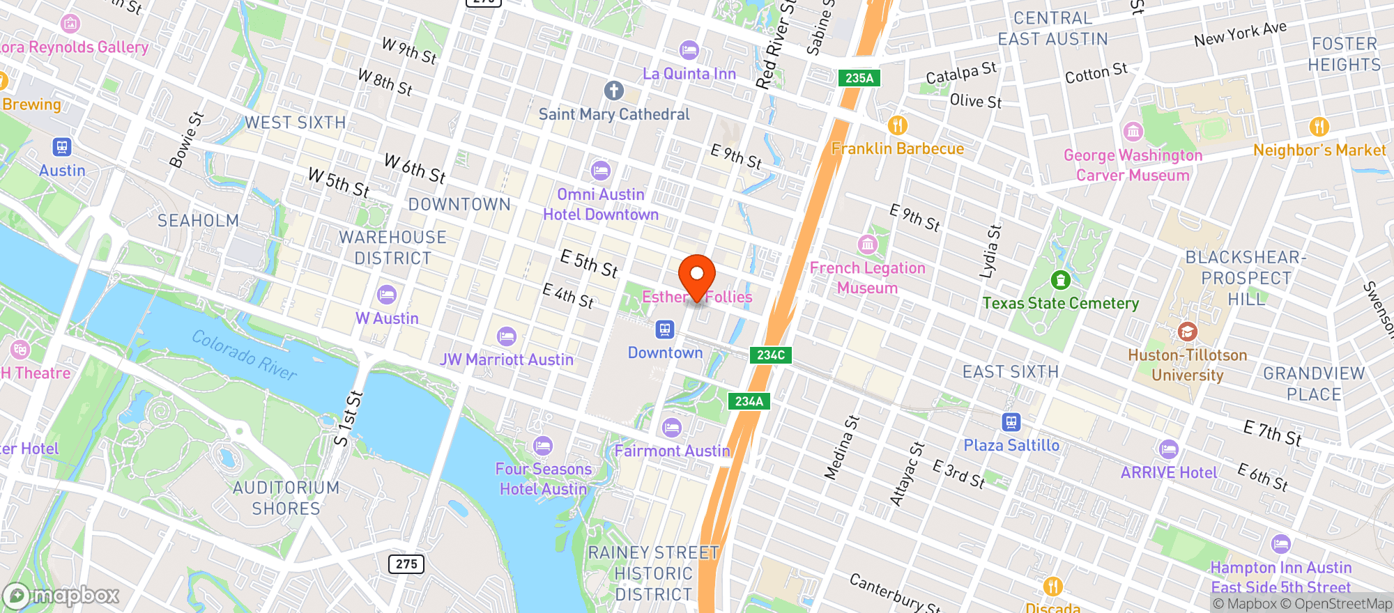 Map showing Central District Brewing