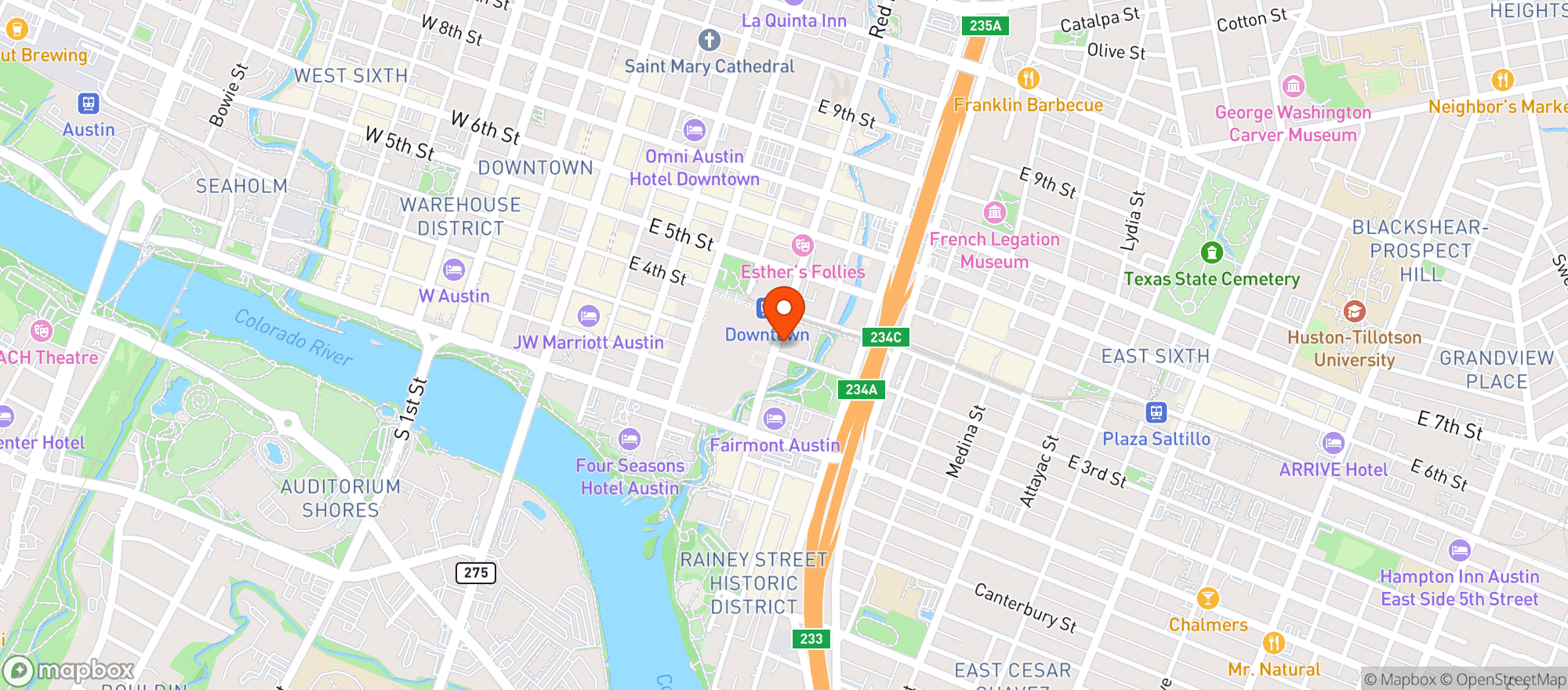 Map showing Moonshine Patio Bar & Grill