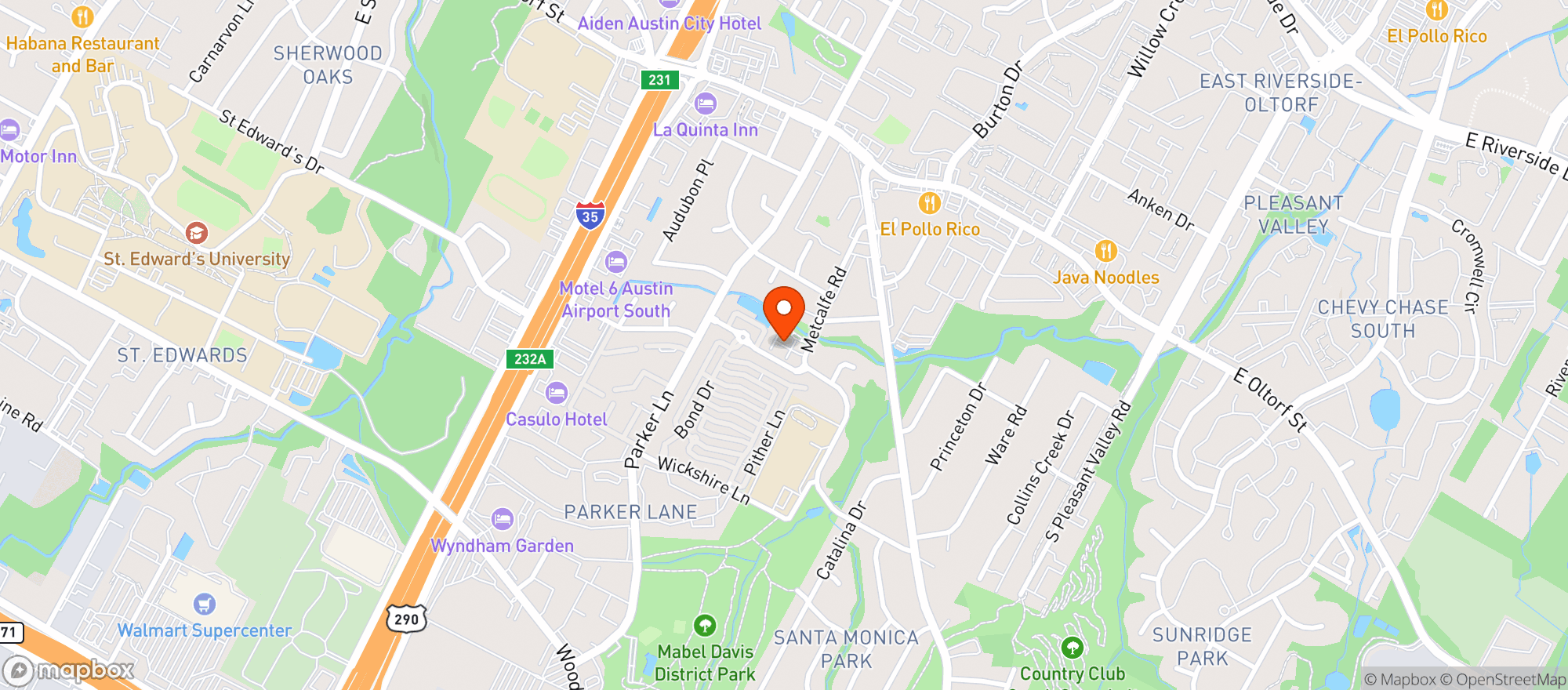 Map showing Toke Truck