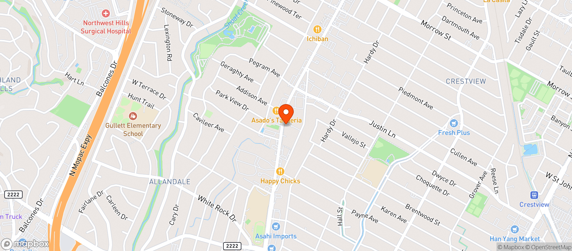 Map showing Jewboy Sub Shop