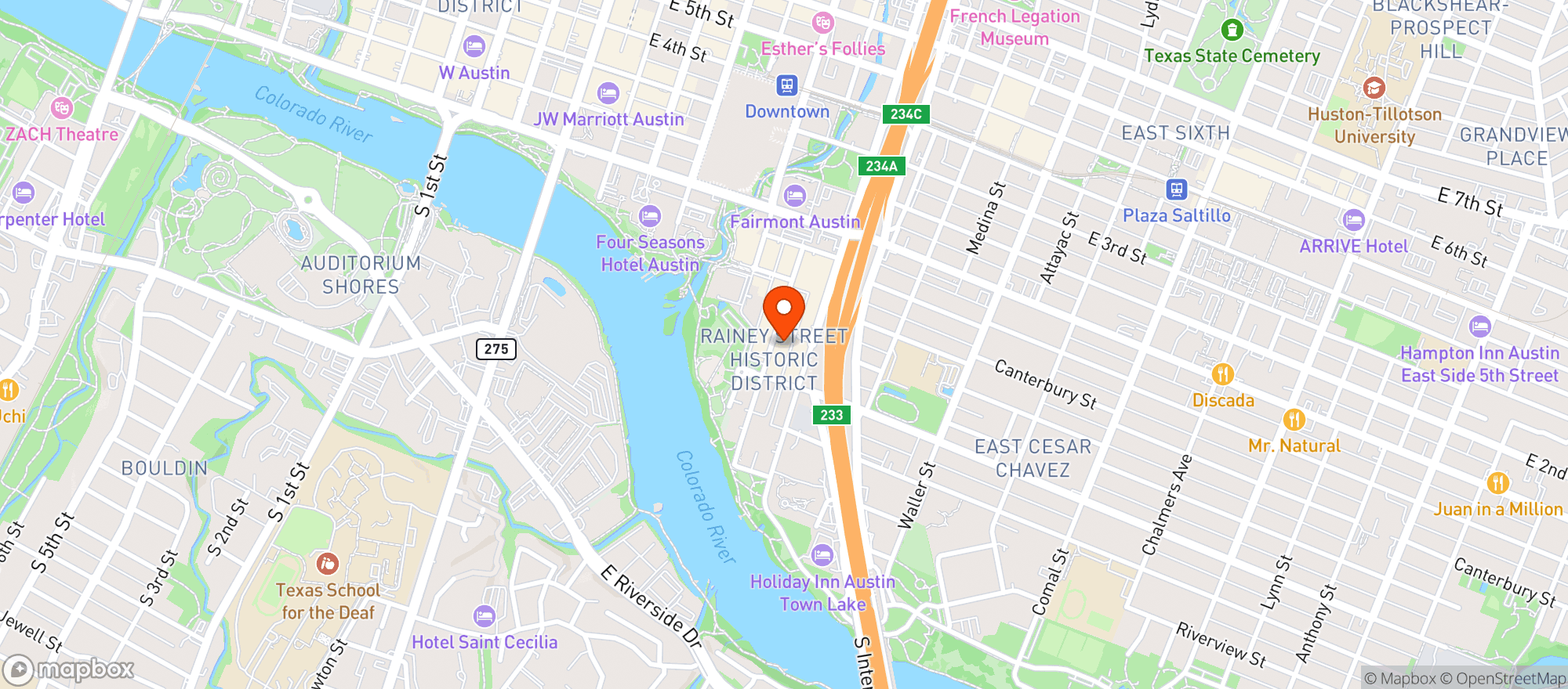Map showing Half Step