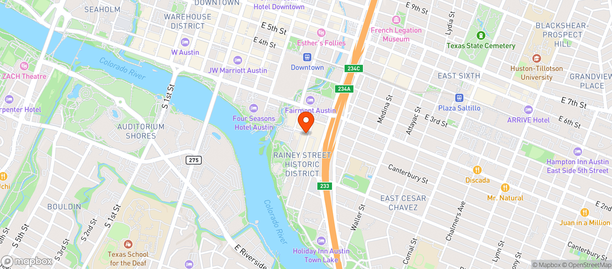 Map showing Clive Bar