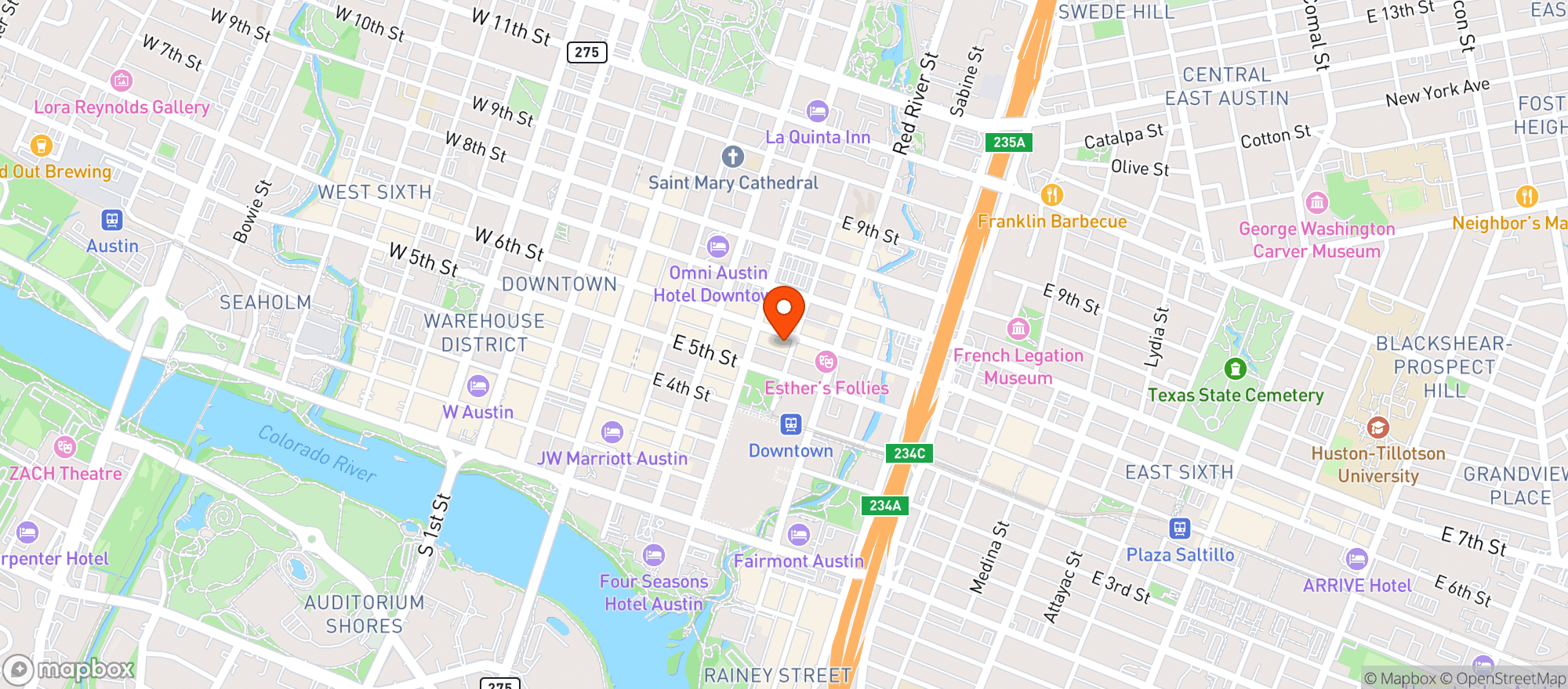 Map showing The Comic Releaf