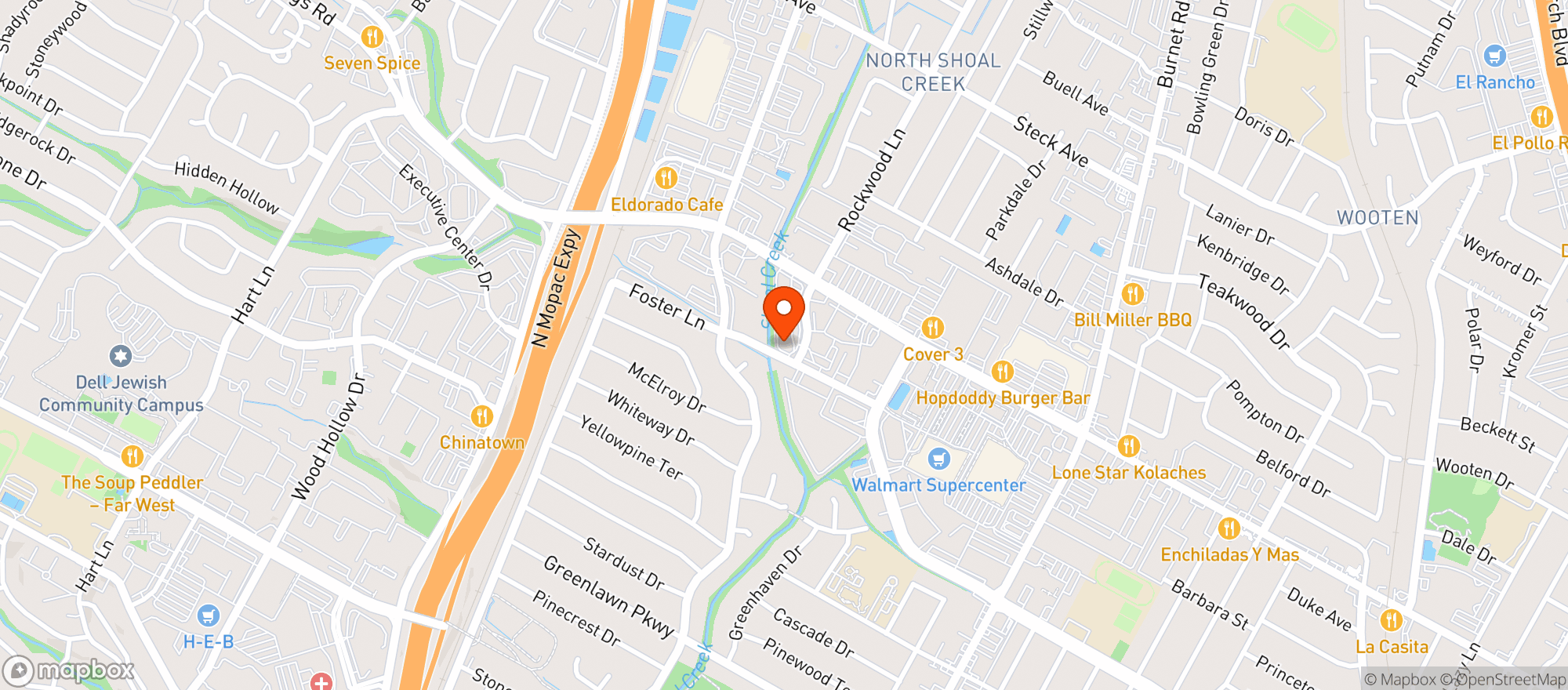 Map showing Fresh Plus Grocery