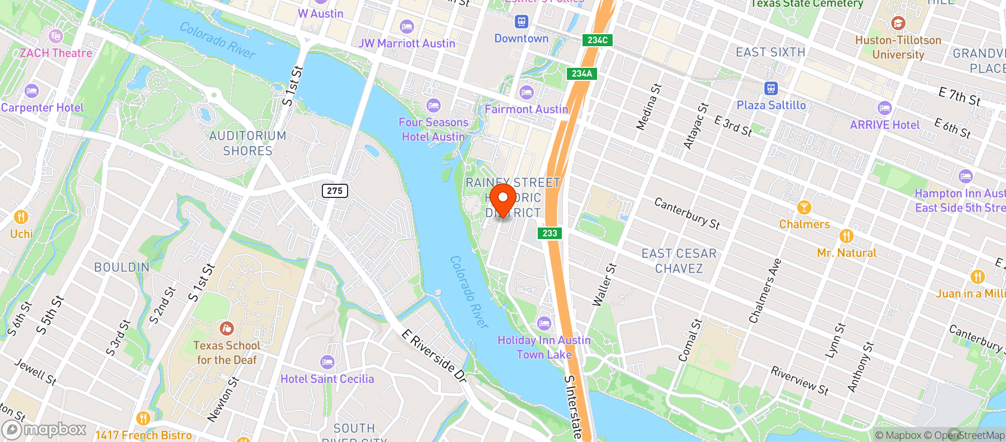Map showing Lando's Liquors & Libations