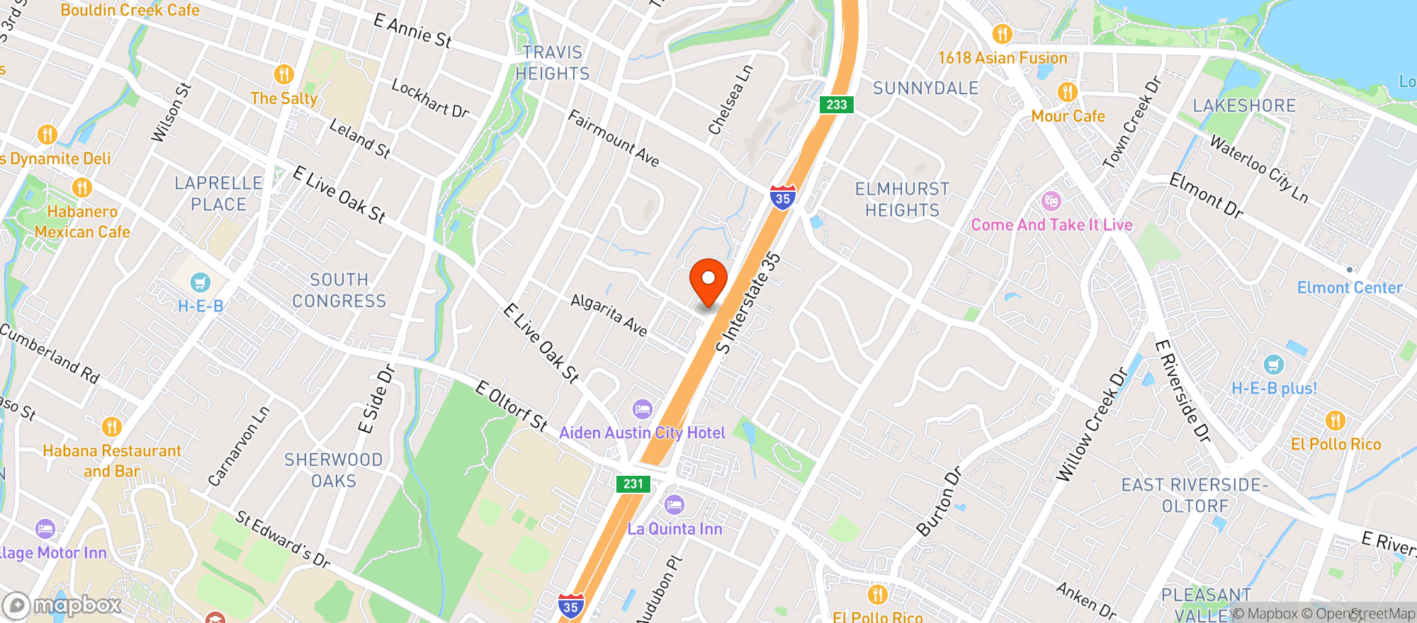 Map showing Whip In