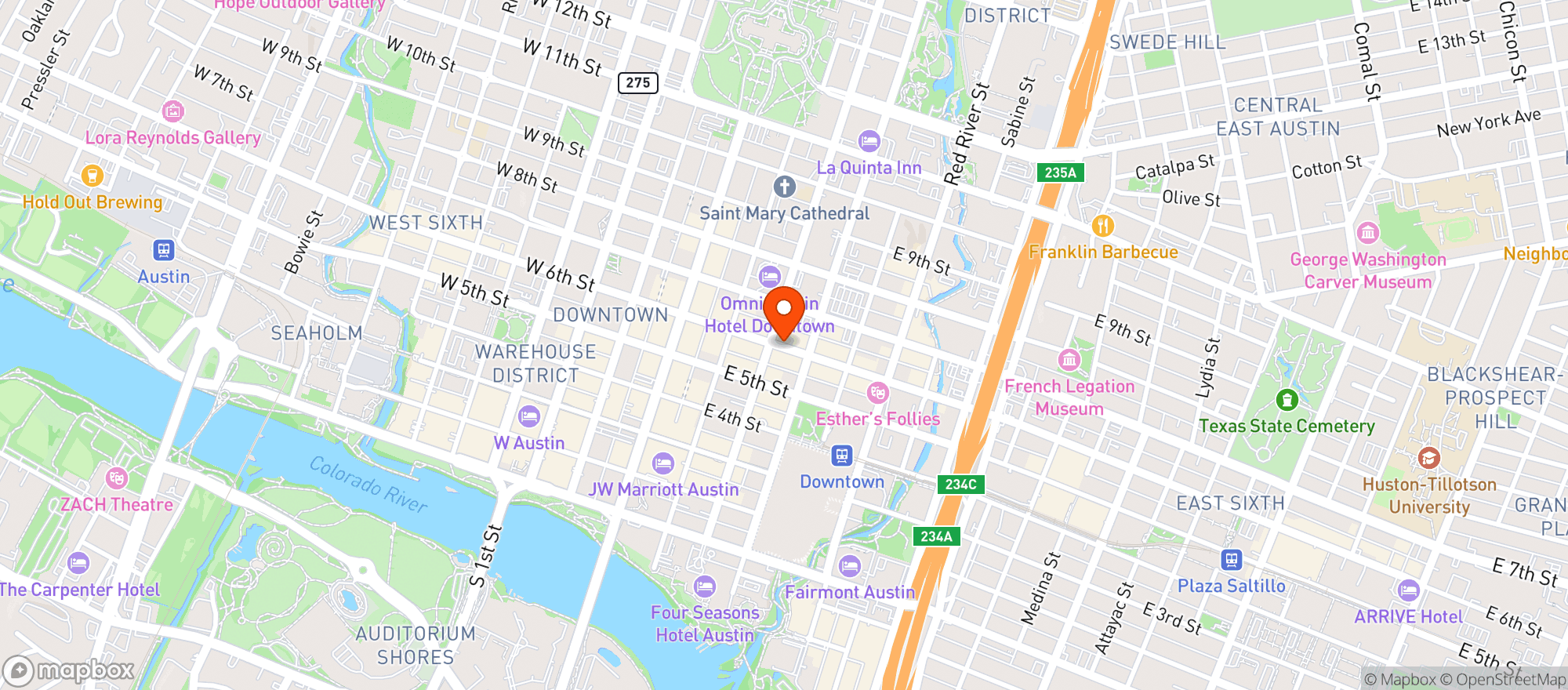 Map showing Dizzy Rooster