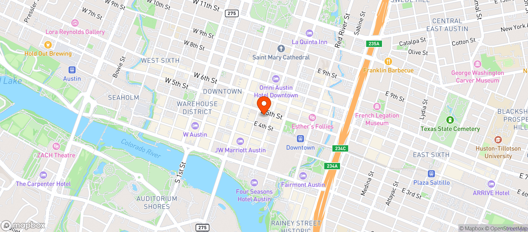Map showing Hot Spot