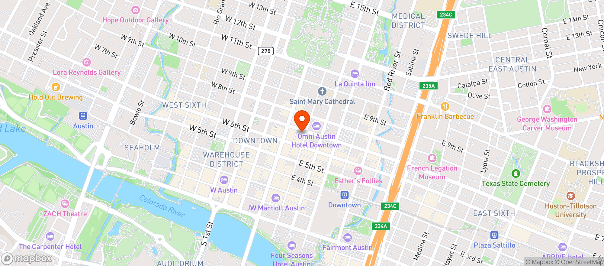 Map showing In Plain Sight