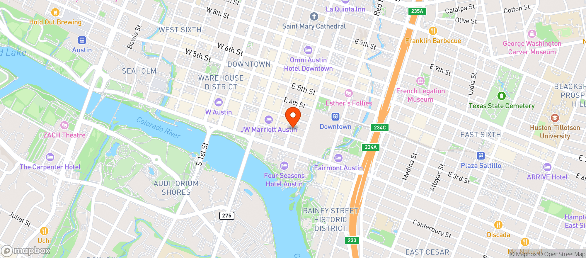 Map showing P F Changs China Bistro #9400
