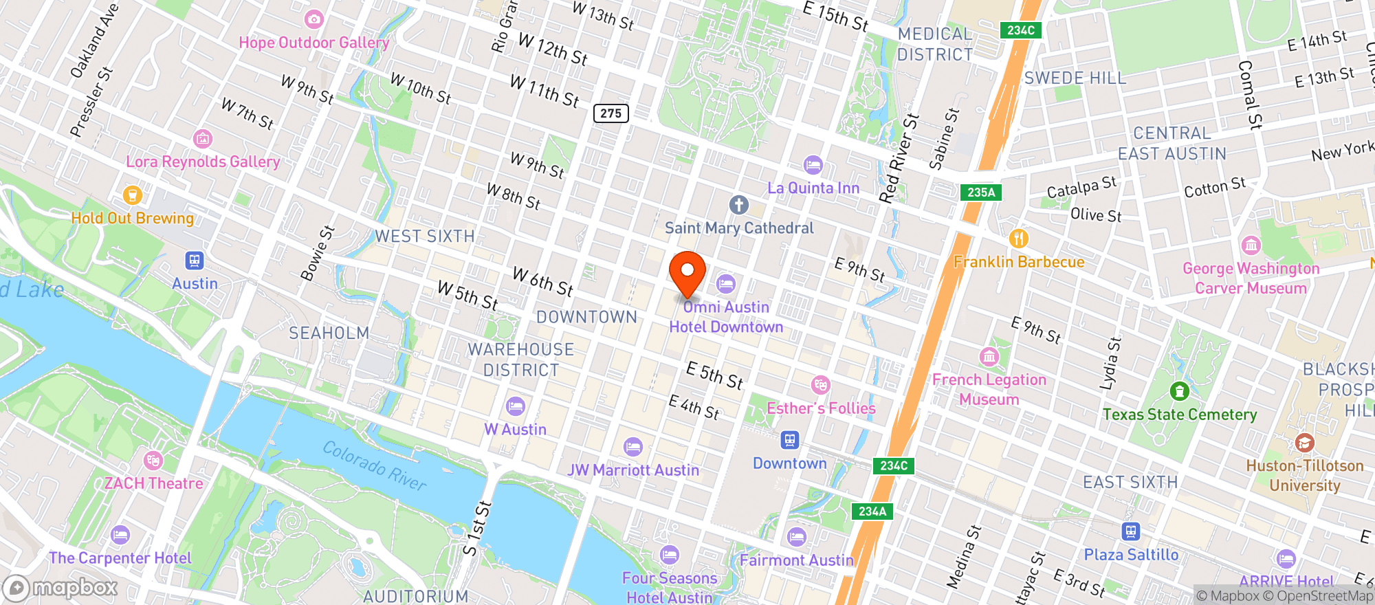 Map showing Here Nor There