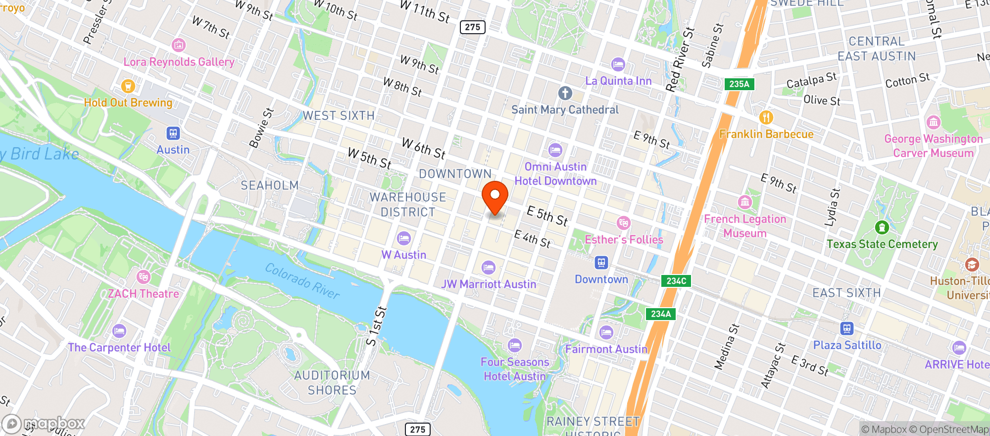 Map showing Modern Market Eatery - Congress