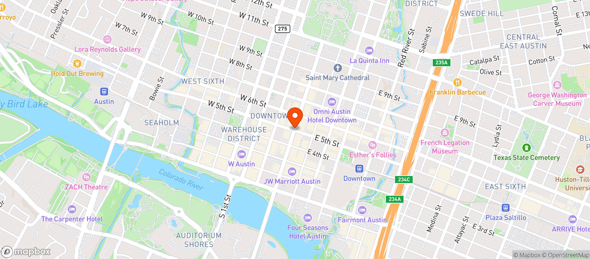 Map showing Higher Ground Bottle Co