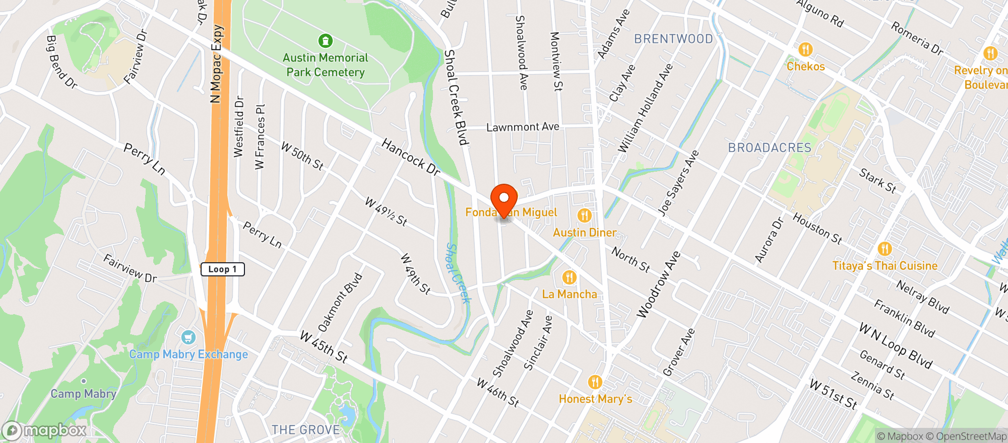 Map showing Epicerie