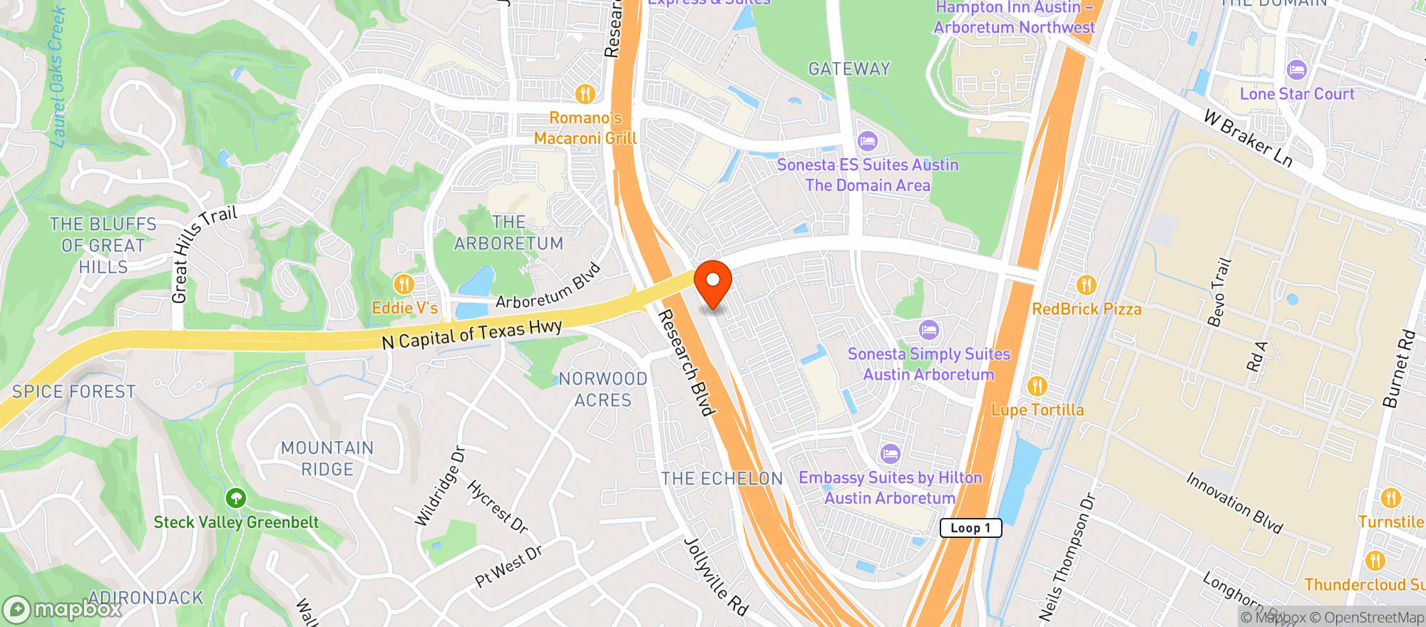 Map showing Whole Foods Market | Gateway