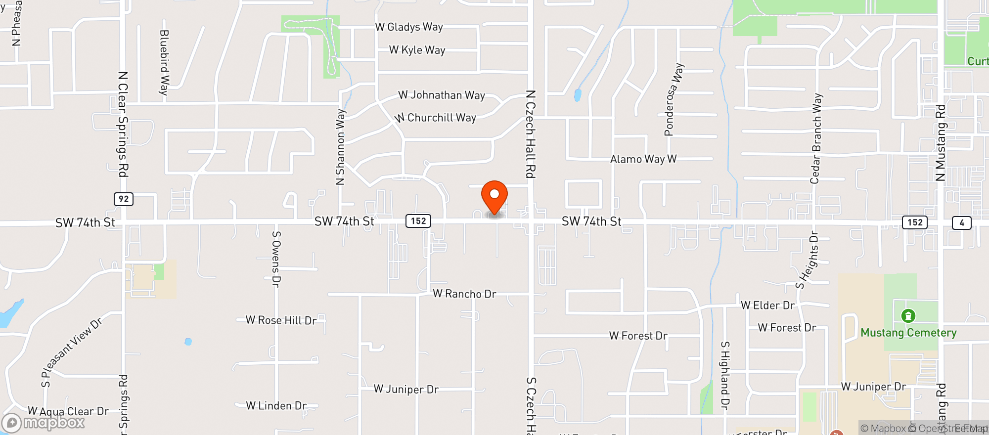 Map showing Walmart Supercenter #517