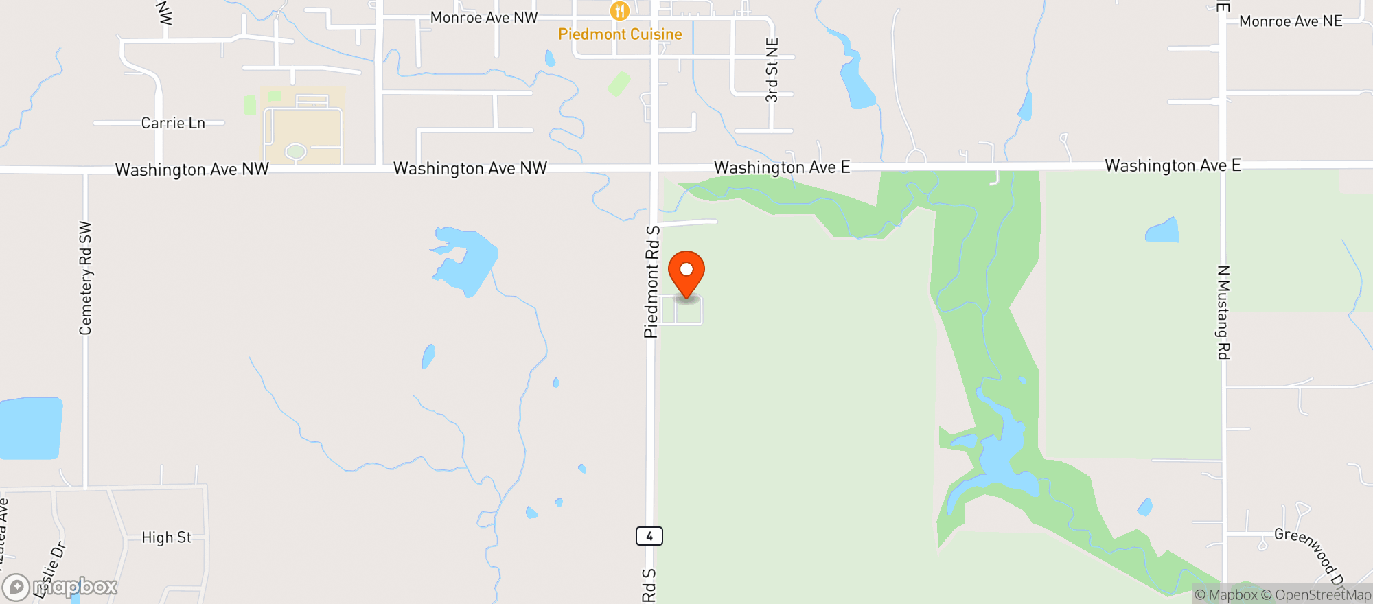 Map showing Williams Discount Foods