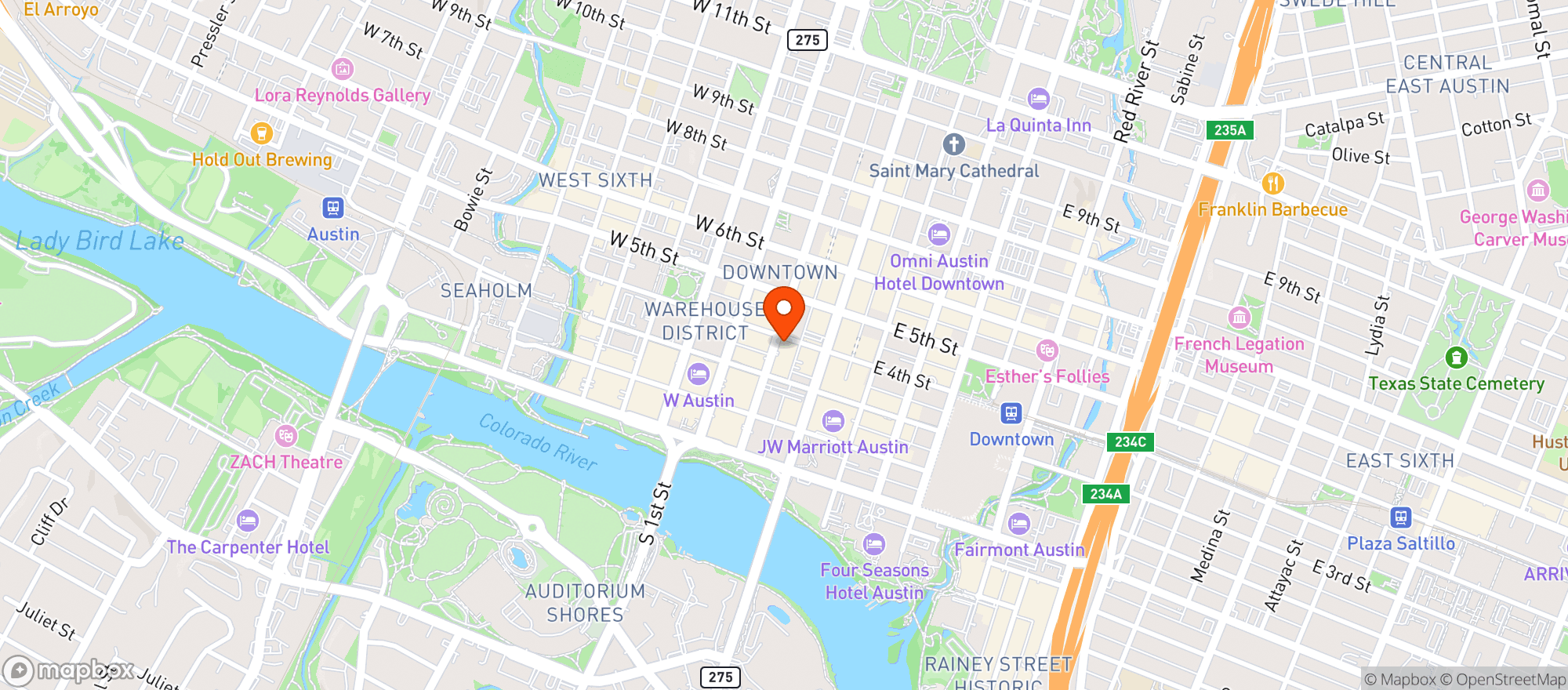 Map showing Hen House