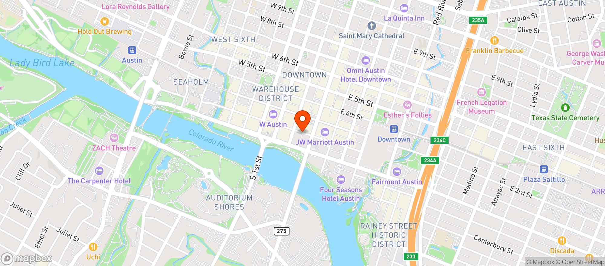 Map showing Urban Wine & Liquor