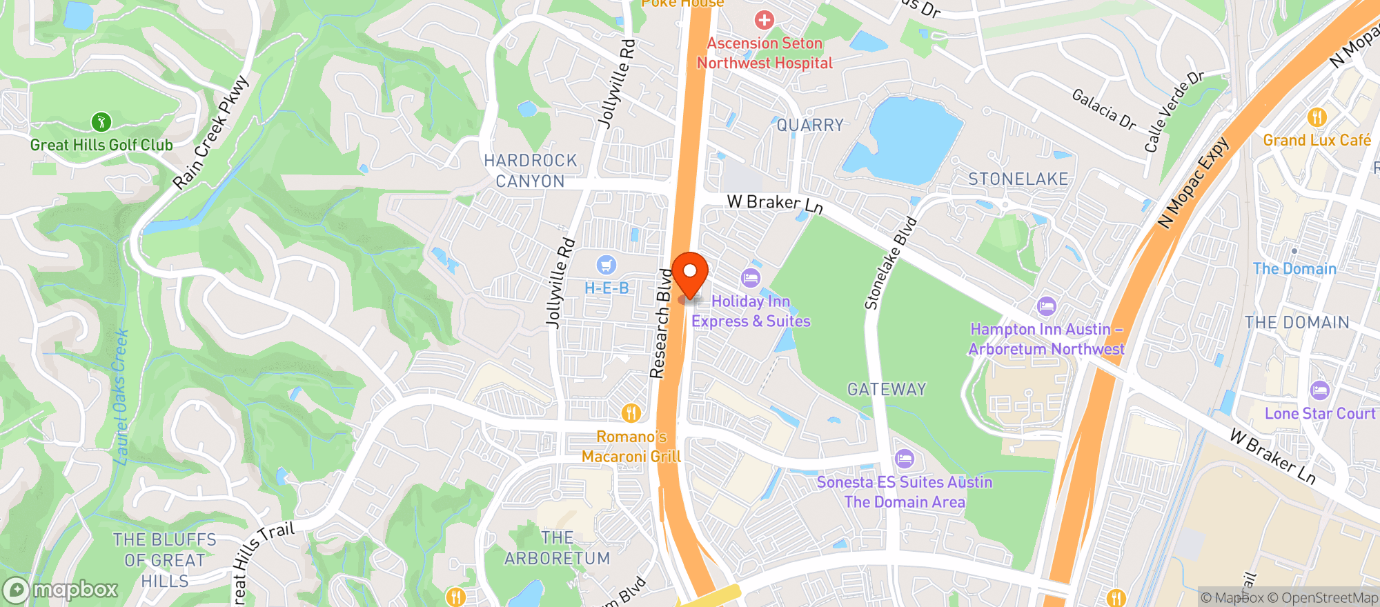 Map showing Vitamin Shoppe - Austin