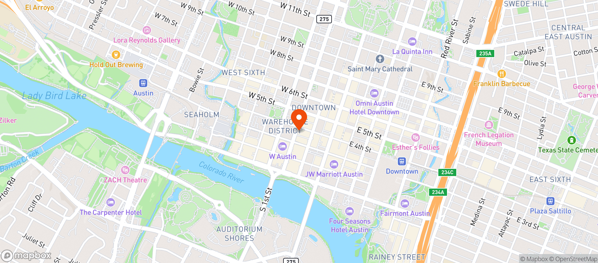 Map showing Cozy Cannabis - 4th