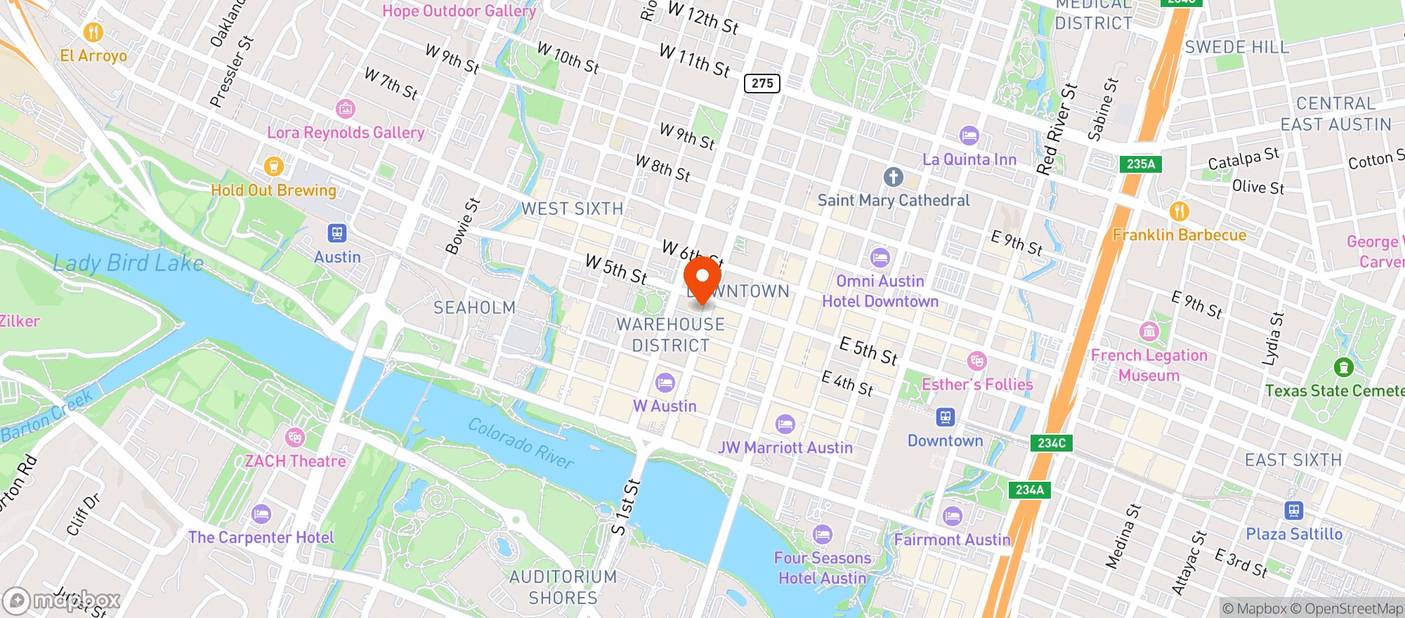 Map showing Mannys