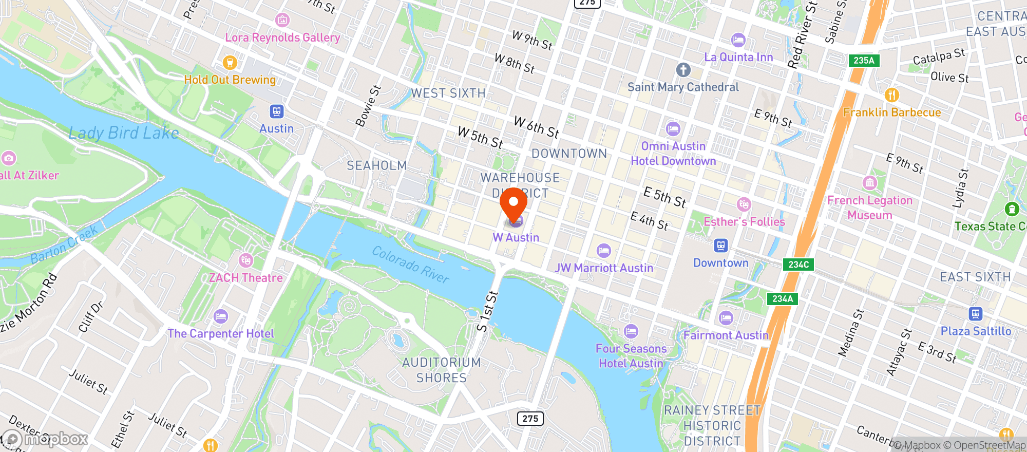 Map showing 3ten Acl Live