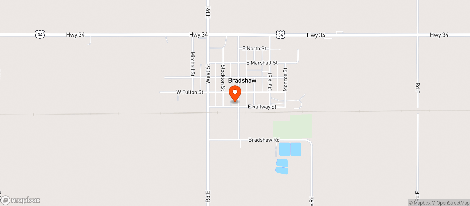 Map showing Bulldog Bar And Grill