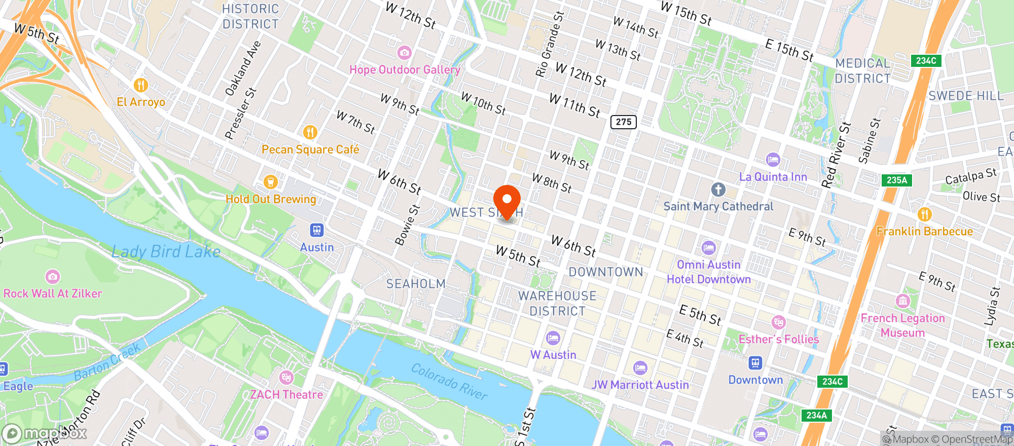 Map showing Canopy By Hilton