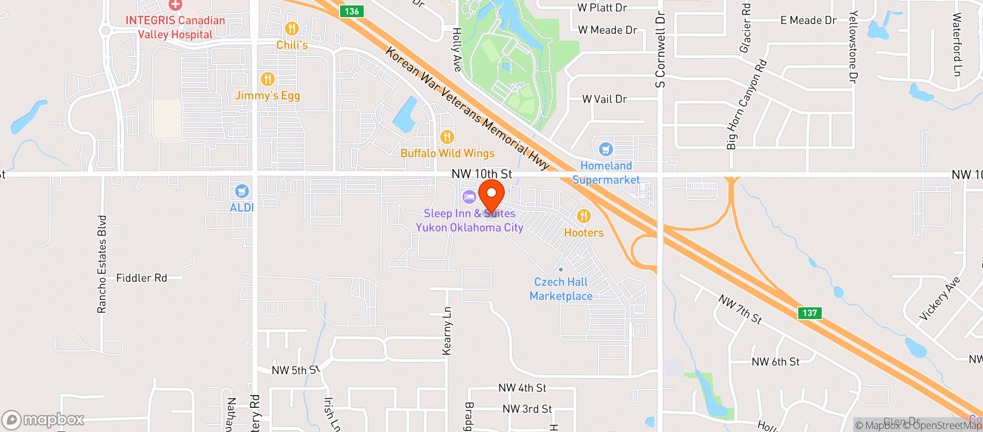 Map showing Gnc