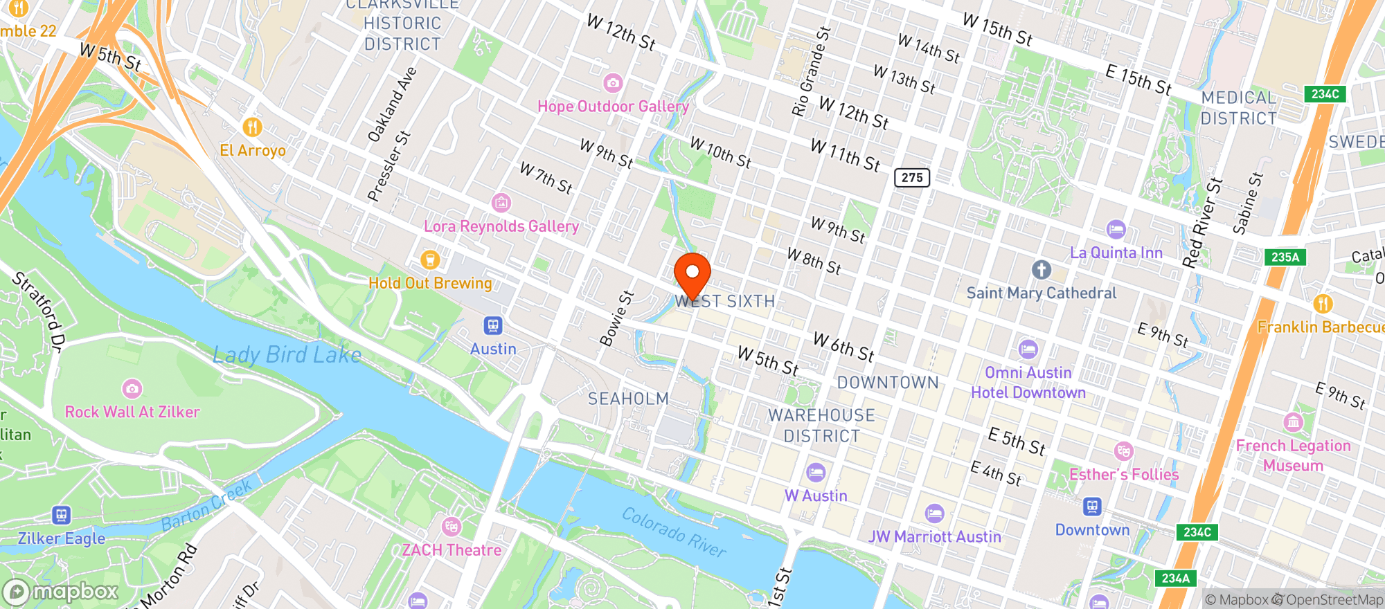 Map showing Sammie's Italian Restaurant
