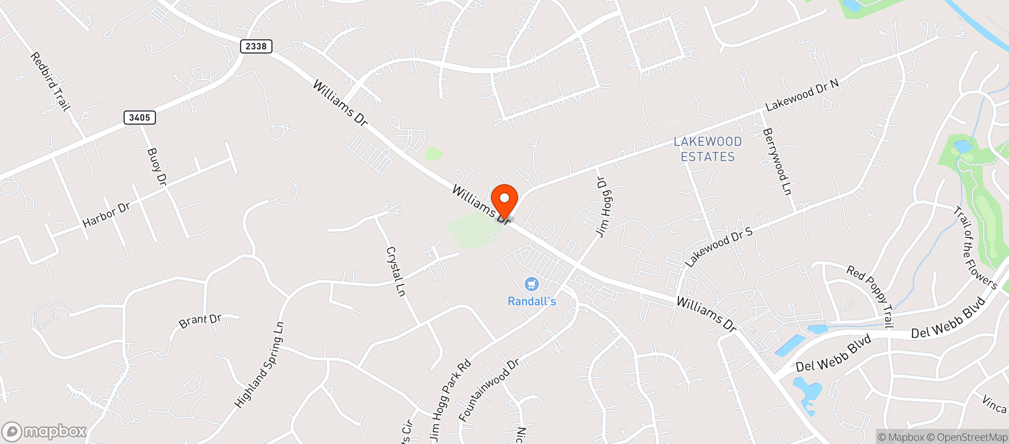 Map showing Randalls