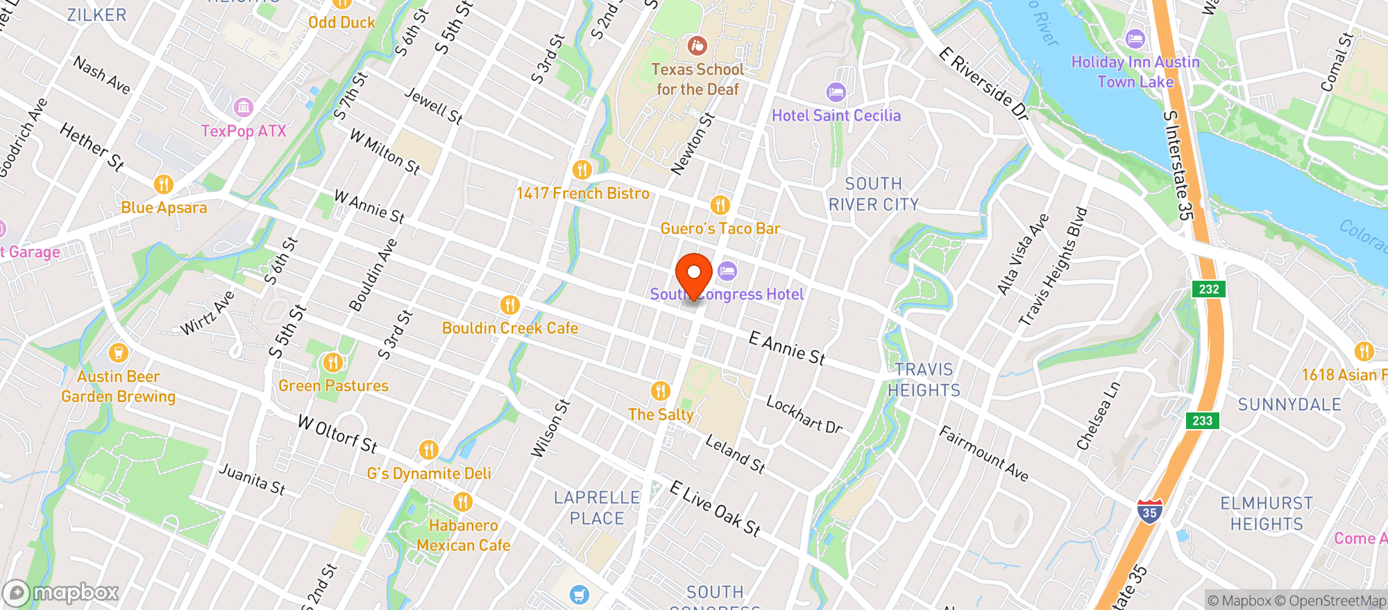 Map showing Tinygrocer