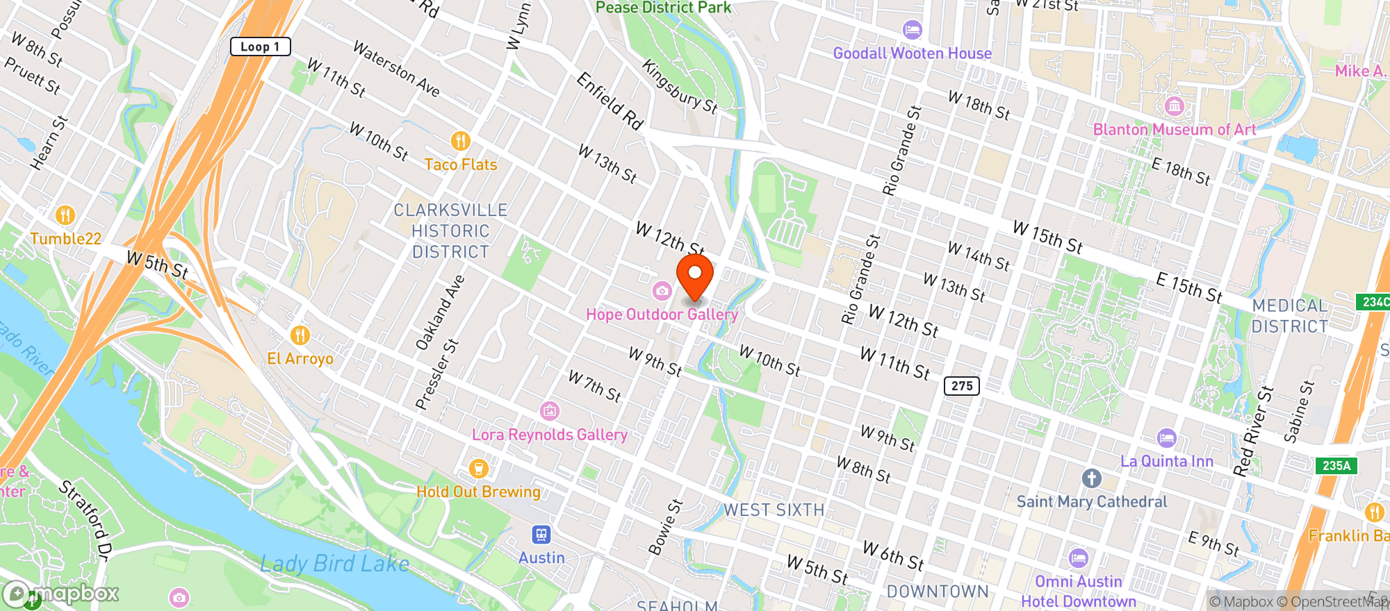 Map showing Wink