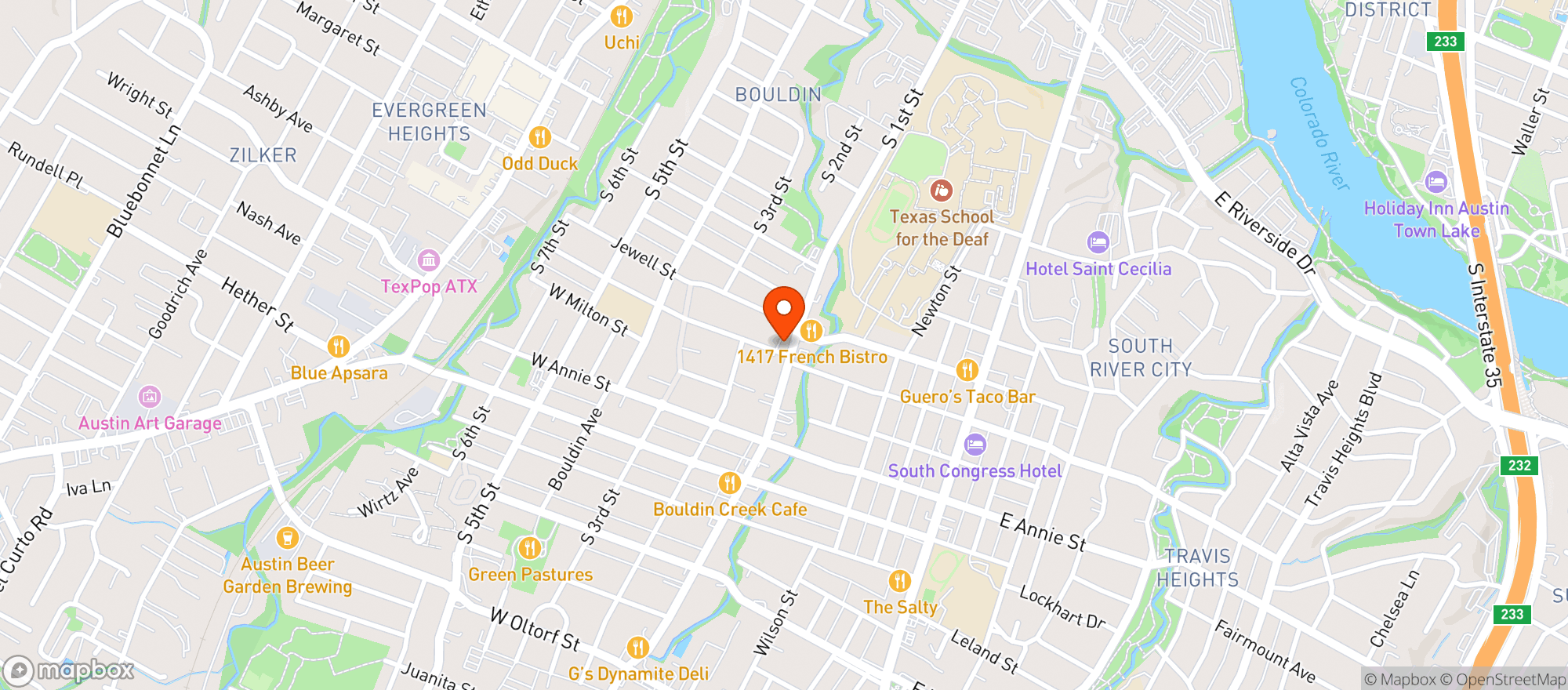 Map showing Nomade