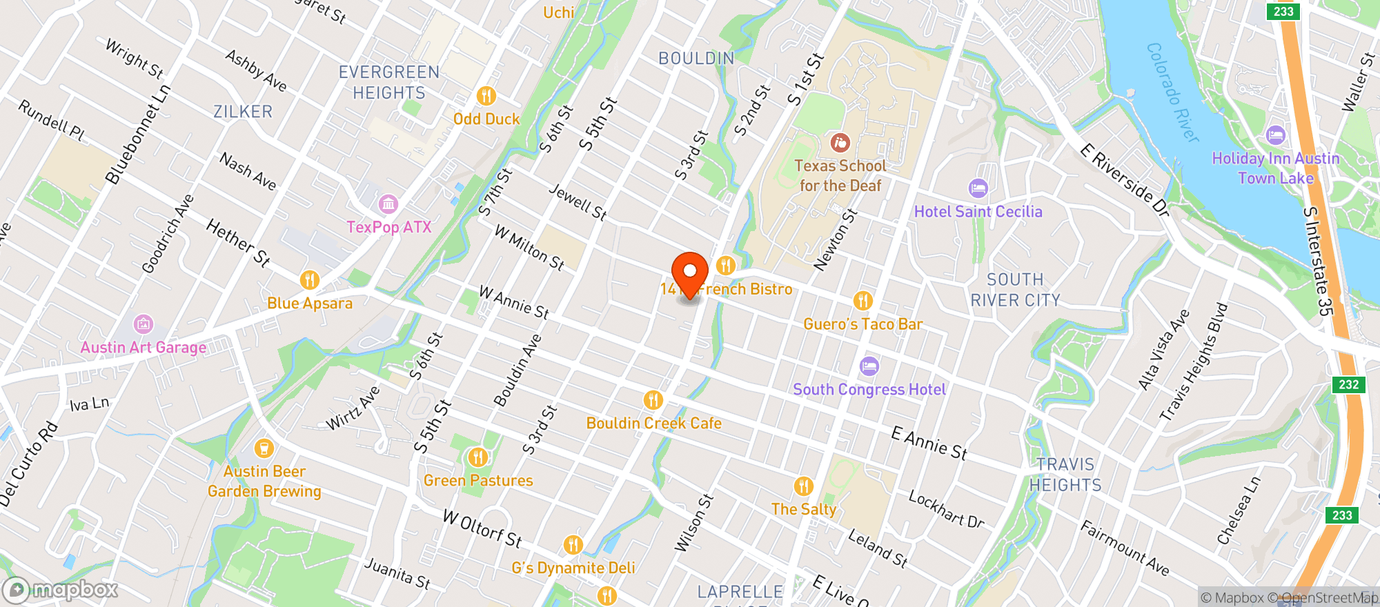 Map showing Dish Society