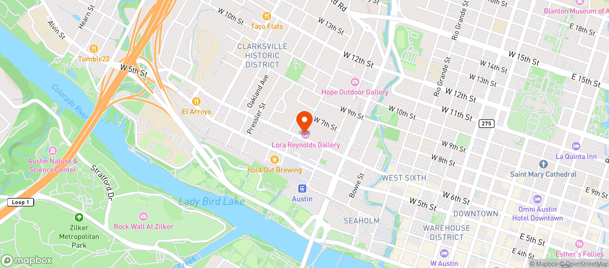 Map showing Howards Bar & Club