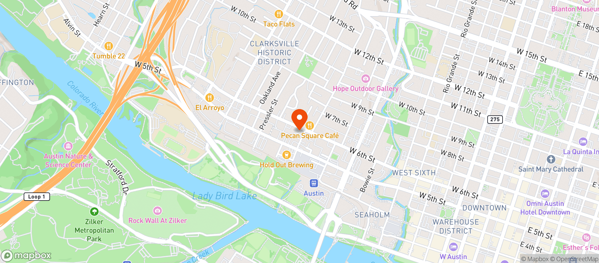 Map showing Lin Asian Bar & Dim Sum